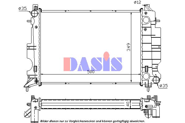 AKS DASIS Radiators, Motora dzesēšanas sistēma 190260N